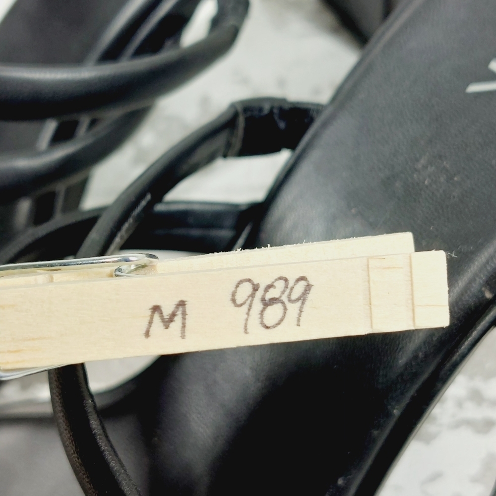 NEW Nordstrom Rack Layla Strappy Heeled Sandal In Black M989 - Picture 14 of 14